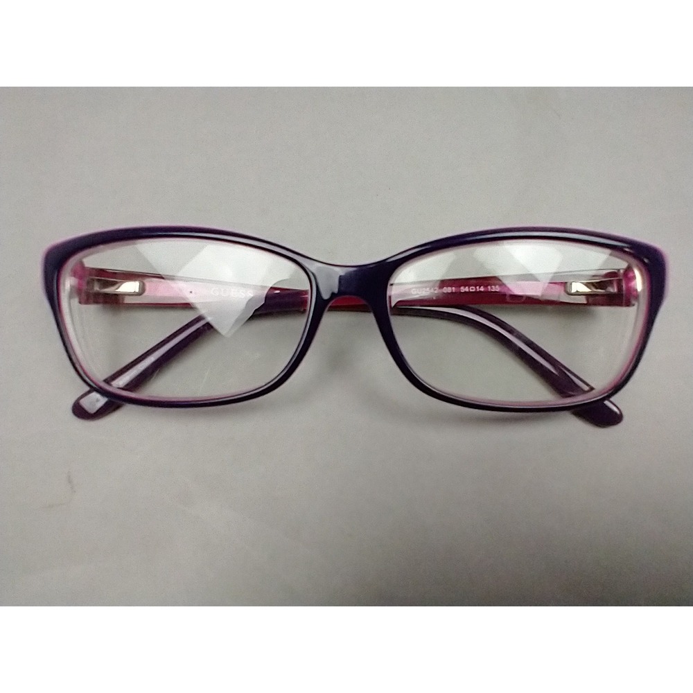 Guess GU2542 052 Pink Rectangle Eyeglasses‎ Frames 54-14-135mm